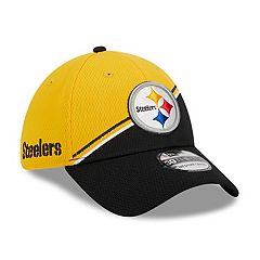 Pittsburgh Steelers New Era 2023 Sideline Sport Cuffed Pom Knit