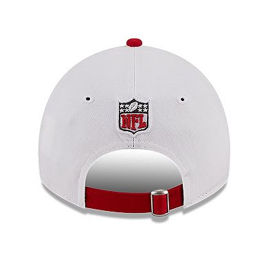 Youth New Era White/Red Tampa Bay Buccaneers 2023 Sideline 9TWENTY Adjustable Hat