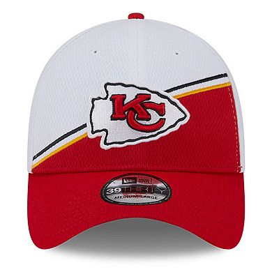 Men's New Era White/Red Kansas City Chiefs 2023 Sideline 39THIRTY Flex Hat