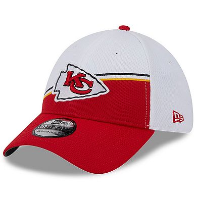 Men's New Era White/Red Kansas City Chiefs 2023 Sideline 39THIRTY Flex Hat