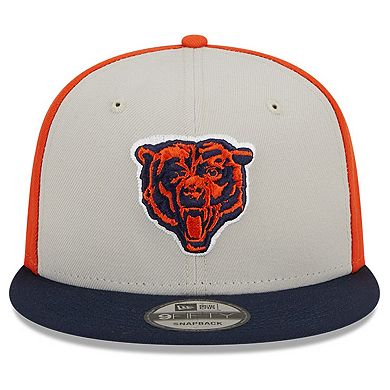 Men's New Era Cream/Navy Chicago Bears 2023 Sideline Historic 9FIFTY ...