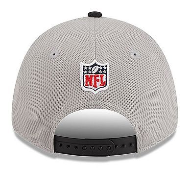 Men's New Era Gray/Black New England Patriots 2023 Sideline 9FORTY Adjustable Hat