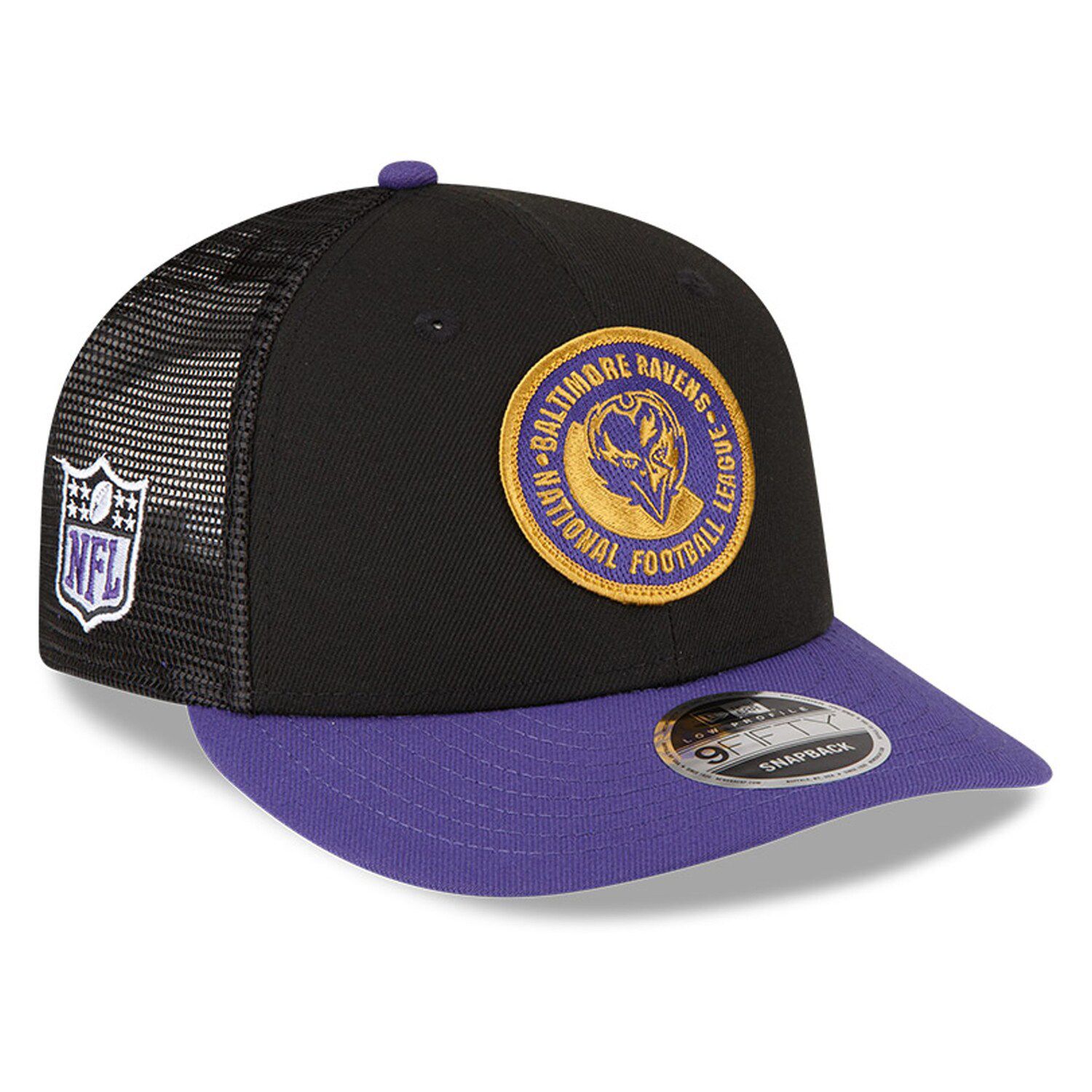 Men's New Era Cream/Black Baltimore Ravens 2022 Sideline 59FIFTY Fitted Hat