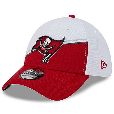 Men's New Era White/Red Tampa Bay Buccaneers 2023 Sideline 39THIRTY Flex Hat