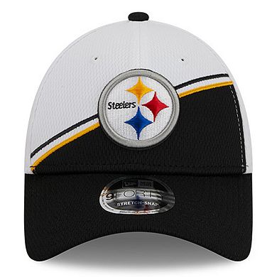 Men's New Era White/Black Pittsburgh Steelers 2023 Sideline 9FORTY ...