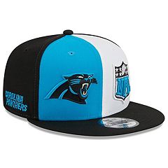 Carolina Panthers New Era Patriotic Stripe Cuffed Knit Hat with Pom - Navy