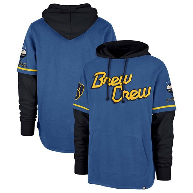 47 Brand Milwaukee Brewers Trifecta Shortstop Pullover Hoodie