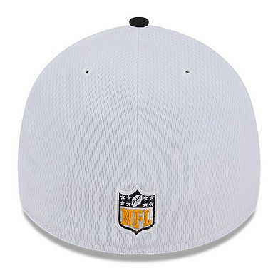 Men's New Era  White/Black Pittsburgh Steelers 2023 Sideline 39THIRTY Flex Hat