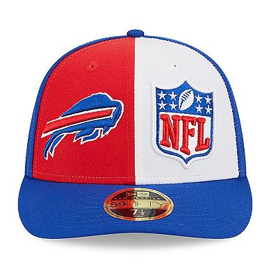 Men's New Era Red/Royal Buffalo Bills 2023 Sideline Low Profile 59FIFTY Fitted Hat
