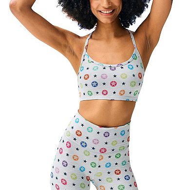 Women's Terez Gray Houston Astros TLC Rainbow Shorts