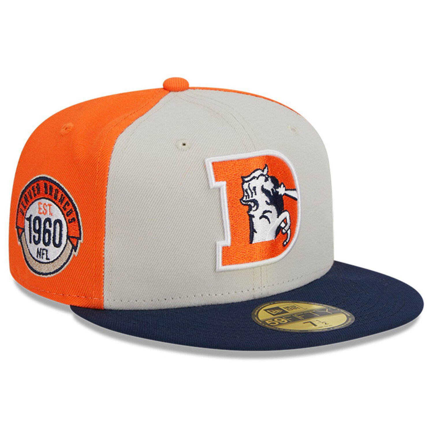 Denver Broncos 2023 Sideline White 39THIRTY Stretch Fit Hat - Size: S/M, NFL by New Era