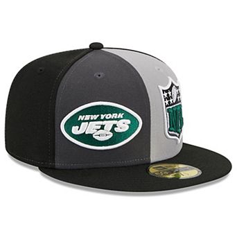 Men's New Era Gray/Black New York Jets 2023 Sideline 59FIFTY Fitted Hat