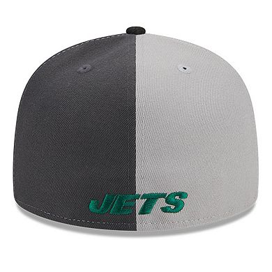 Men's New Era Gray/Black New York Jets 2023 Sideline 59FIFTY Fitted Hat