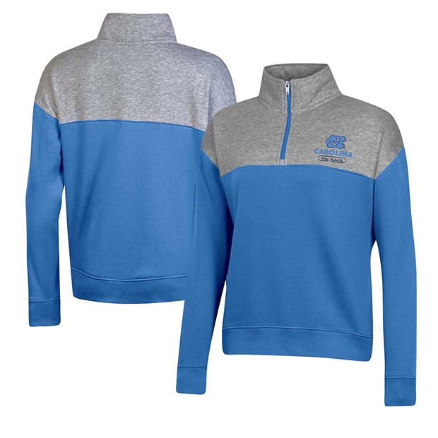 Women s Champion Carolina Blue North Carolina Tar Heels Color Blocked Quarter Zip Sweatshirt