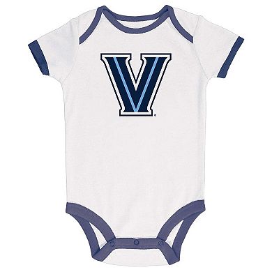 Infant Champion Navy/Gray/White Villanova Wildcats 3-Pack Bodysuit Set