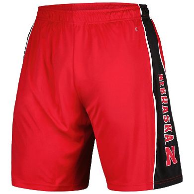 Men's Colosseum Scarlet Nebraska Huskers Panel Shorts