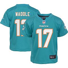 Men's Nike Jaylen Waddle Aqua Miami Dolphins Game Jersey Size: Large