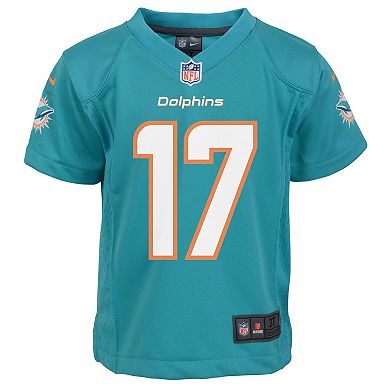 Preschool Nike Jaylen Waddle Aqua Miami Dolphins Game Jersey