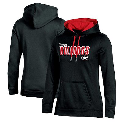 Women s Champion Black Georgia Bulldogs Team Pullover Hoodie