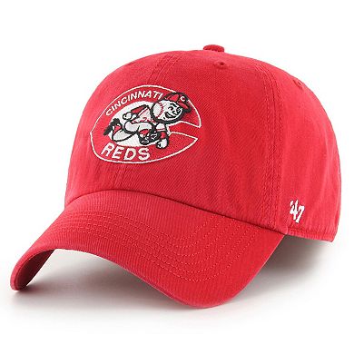 Men's '47 Red Cincinnati Reds Cooperstown Collection Franchise Fitted Hat