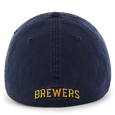 Men's '47 Navy Milwaukee Brewers Franchise Logo Fitted Hat
