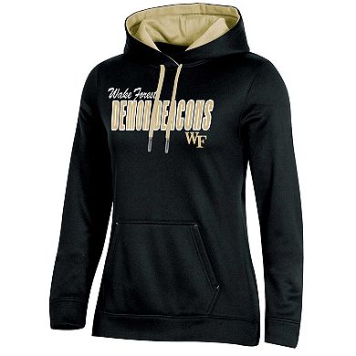 Women's Champion Black Wake Forest Demon Deacons Team Pullover Hoodie