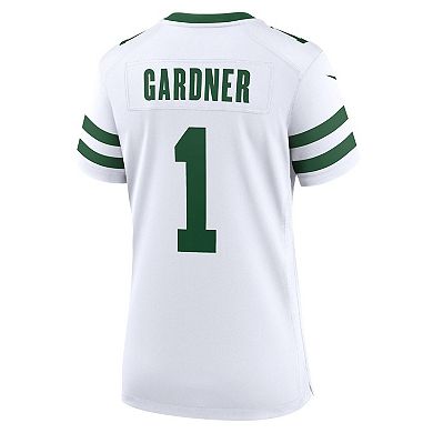 Women's Nike Ahmad Sauce Gardner White New York Jets Legacy Player Game Jersey