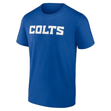 Men's Profile Royal Indianapolis Colts Big & Tall Two-Sided T-Shirt