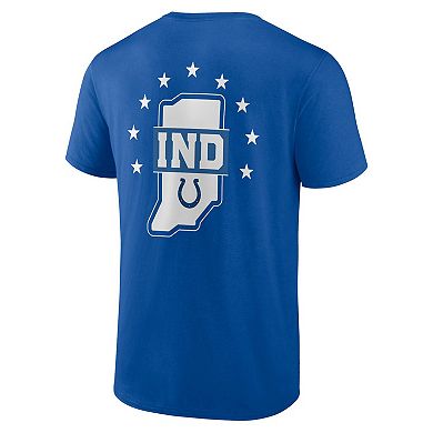 Men's Profile Royal Indianapolis Colts Big & Tall Two-Sided T-Shirt