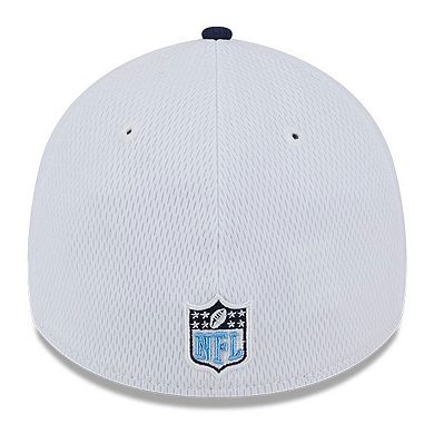 Men's New Era  White/Navy Tennessee Titans 2023 Sideline 39THIRTY Flex Hat