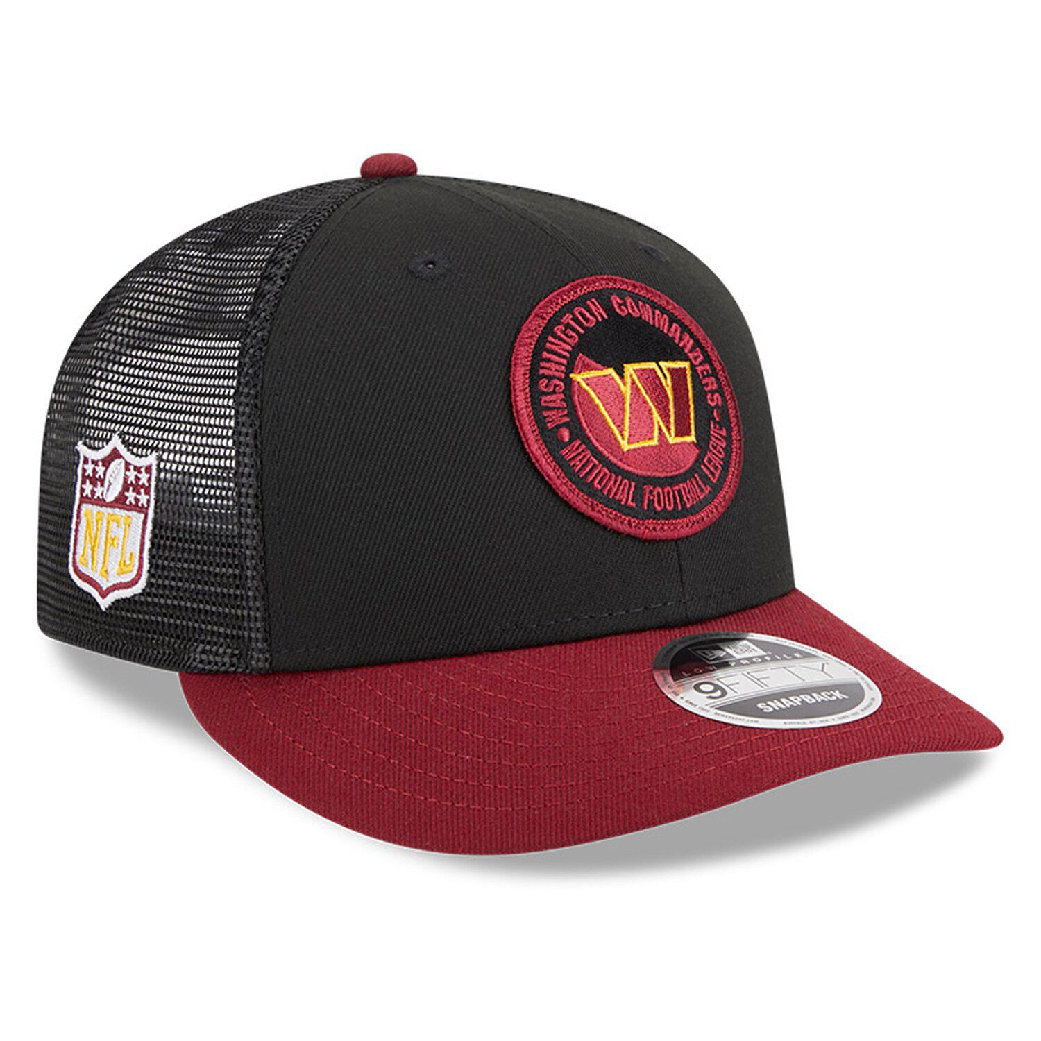 Men's New Era Burgundy Washington Commanders Script 9FIFTY Trucker Snapback  Hat