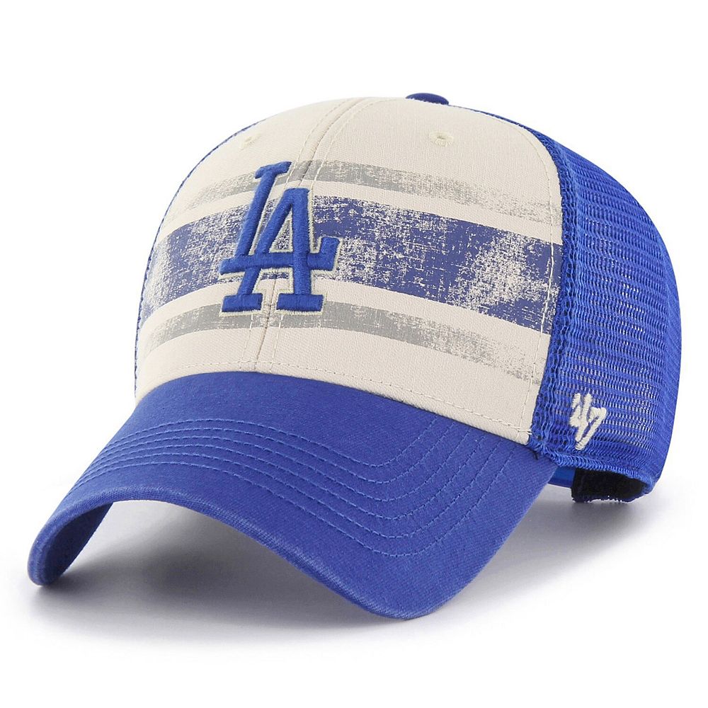 Men's '47 Cream/Royal Los Angeles Dodgers Breakout MVP Trucker
