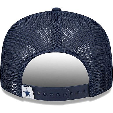 Youth New Era Navy Dallas Cowboys Main Trucker 9FIFTY Snapback Hat