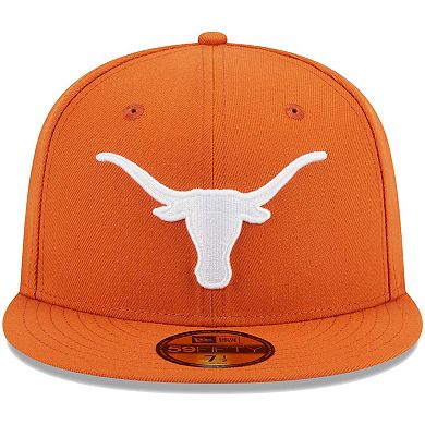 Men's New Era Texas Orange Texas Longhorns Evergreen 59FIFTY Fitted Hat