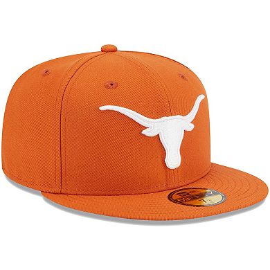 Men's New Era Texas Orange Texas Longhorns Evergreen 59FIFTY Fitted Hat