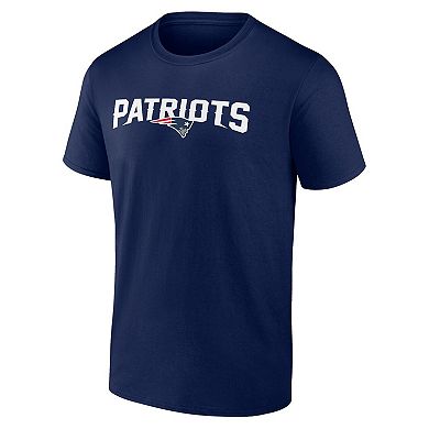 Men's Profile  Navy New England Patriots Big & Tall Two-Sided T-Shirt