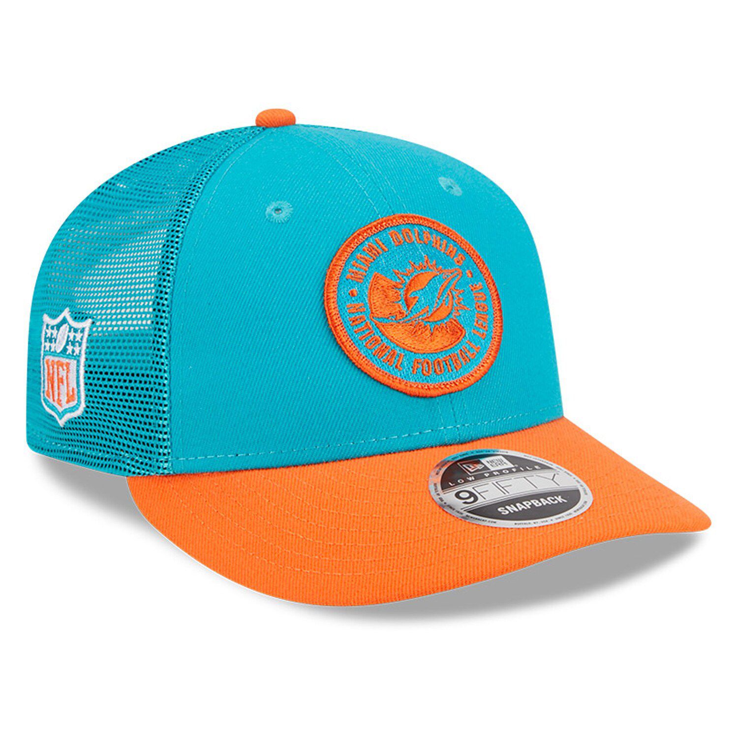 Miami Dolphins New Era Youth Tear 9FIFTY Snapback Hat - Aqua