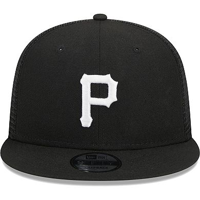 Men's New Era Black Pittsburgh Pirates Trucker 9FIFTY Snapback Hat