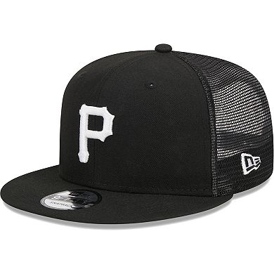 Men's New Era Black Pittsburgh Pirates Trucker 9FIFTY Snapback Hat