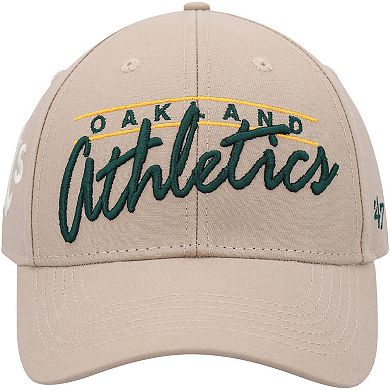 Men's '47 Khaki Oakland Athletics Atwood MVP Adjustable Hat