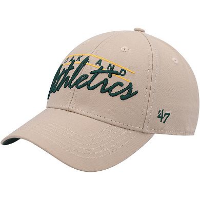 Men's '47 Khaki Oakland Athletics Atwood MVP Adjustable Hat