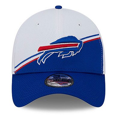Men's New Era  White/Royal Buffalo Bills 2023 Sideline 39THIRTY Flex Hat