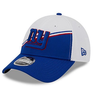 Men's New Era  White/Royal New York Giants 2023 Sideline 9FORTY Adjustable Hat