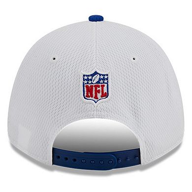 Men's New Era  White/Royal New York Giants 2023 Sideline 9FORTY Adjustable Hat