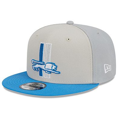 Men's New Era Cream/Blue Detroit Lions 2023 Sideline Historic 9FIFTY ...