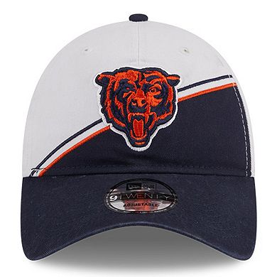 Men's New Era  White/Navy Chicago Bears 2023 Sideline 9TWENTY Adjustable Hat