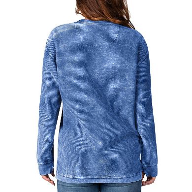 Women's G-III 4Her by Carl Banks Royal Indianapolis Colts Comfy Cord Pullover Sweatshirt