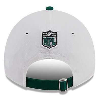 Men's New Era White/Green New York Jets 2023 Sideline 9TWENTY Adjustable Hat
