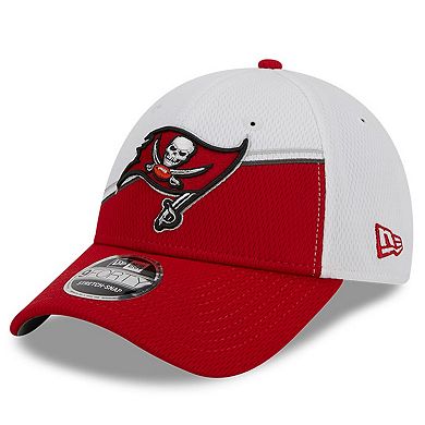 Men's New Era White/Red Tampa Bay Buccaneers 2023 Sideline 9FORTY Adjustable Hat