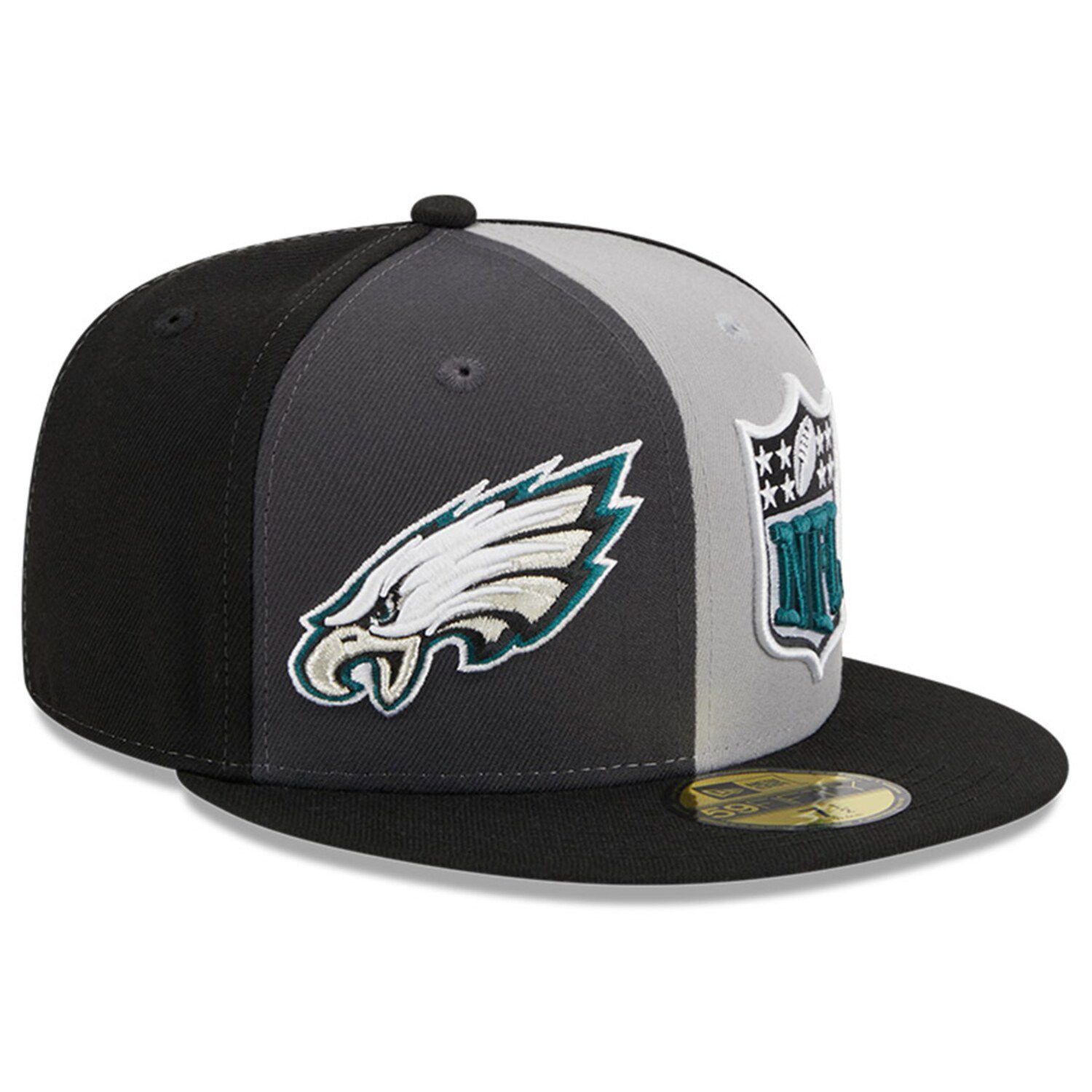 Men's New Era Black Philadelphia Eagles Patch Up Super Bowl LII